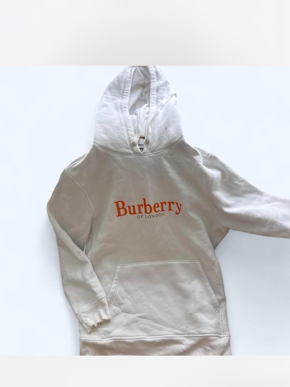 Burberry White Hoodie